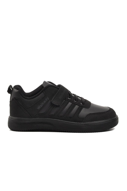 Black-Smoked Velcro Boys Sneaker Mely-F