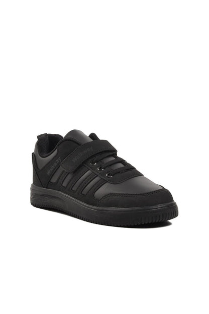 Black-Smoked Velcro Boys Sneaker Mely-F