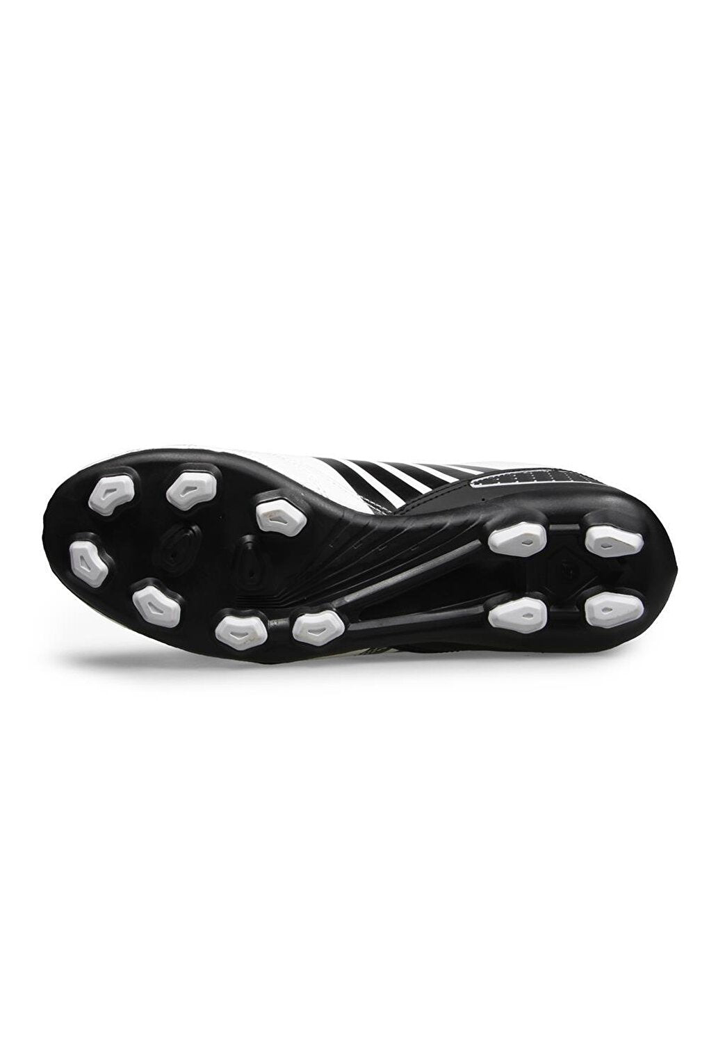 Men's White Black Cleat Shoes