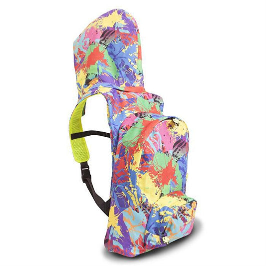 Back to School Splash Removable Hooded Backpack