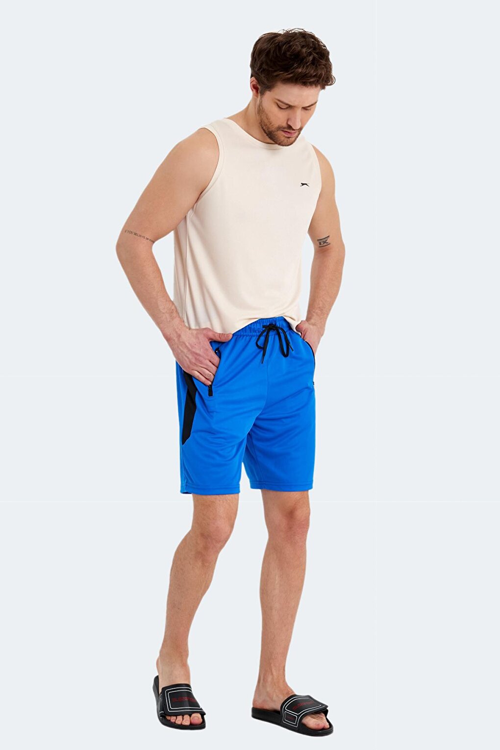 RAKESH Men's Shorts Saks Blue