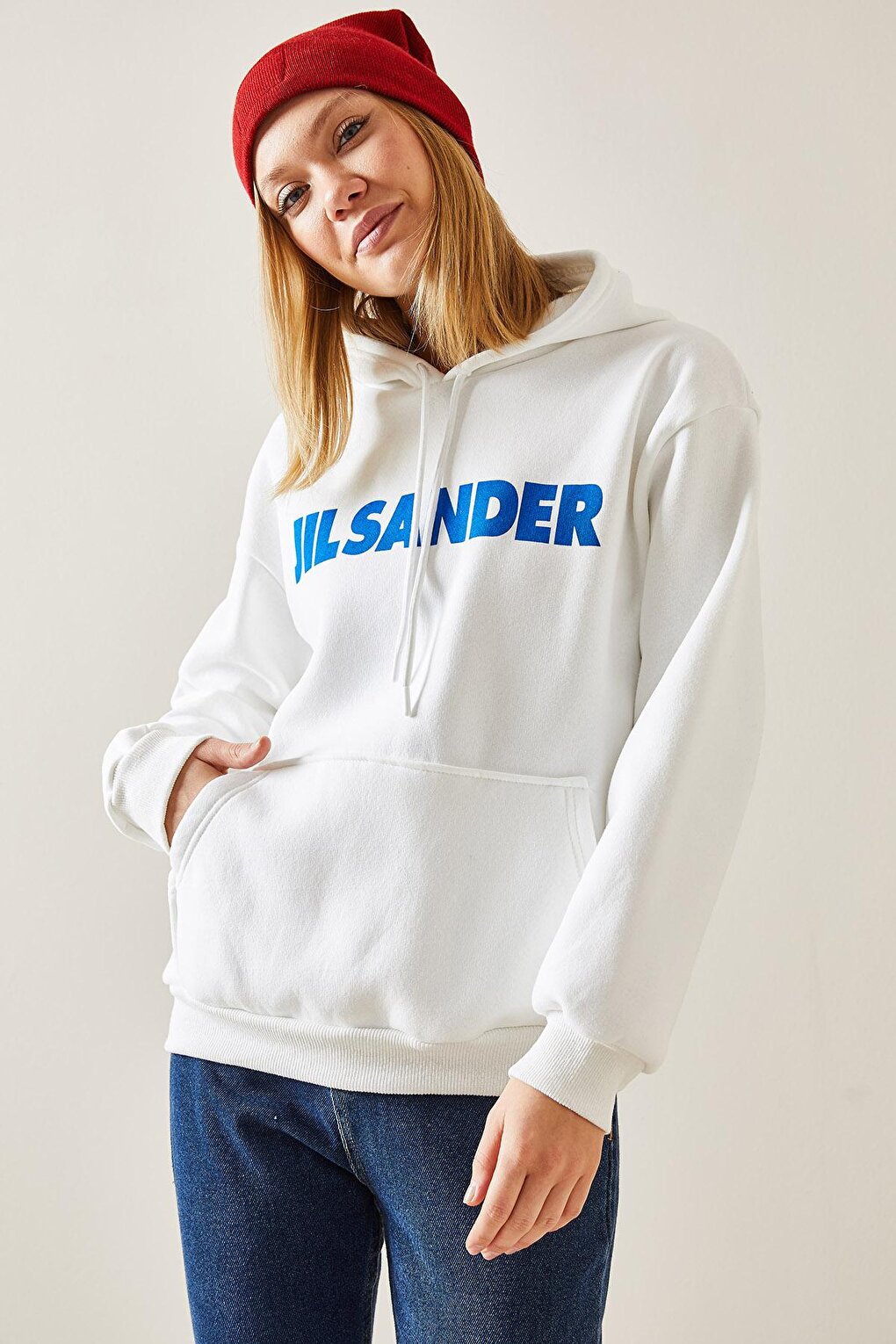 White Ribbon Hooded Sweatshirt 4KXK8-47650-01