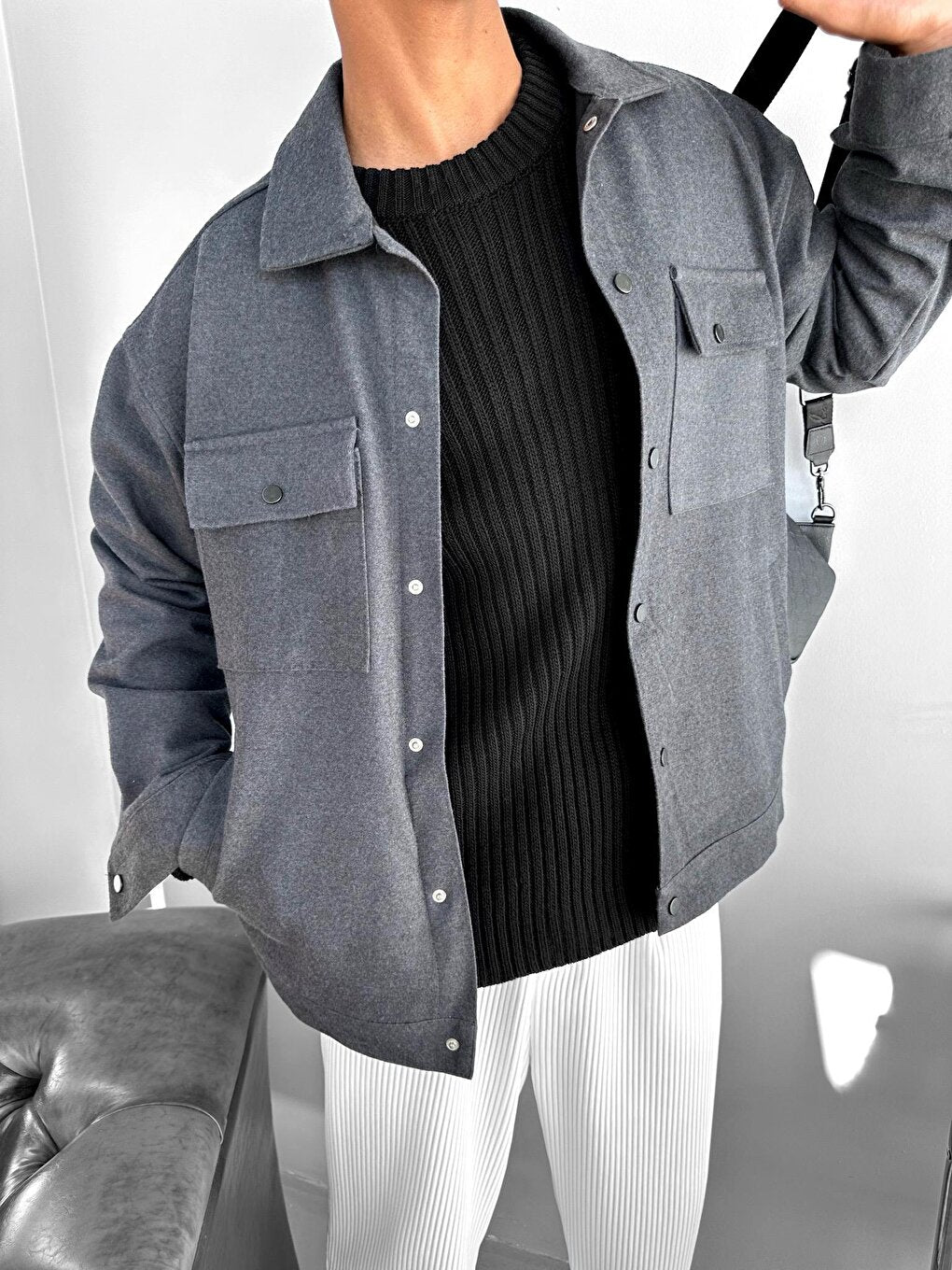 Stamp Jacket Gray