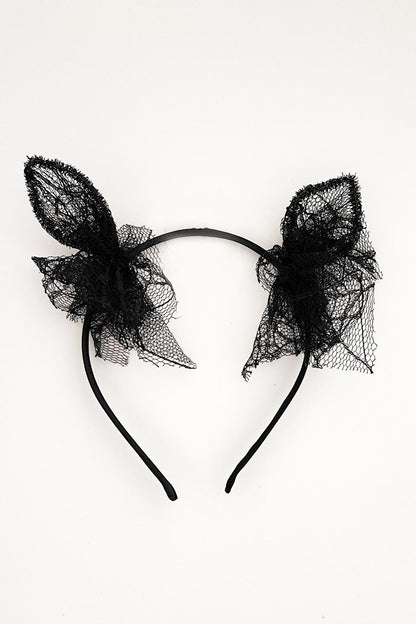 Halloween Cat Ears Crown Tulle Detailed