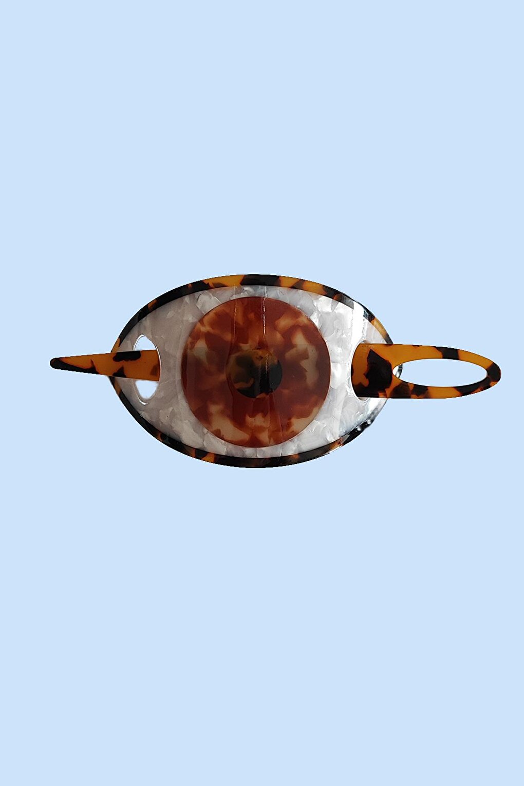 Interlocking Evils Eye Eye Luxury Acetate Knob Buckle