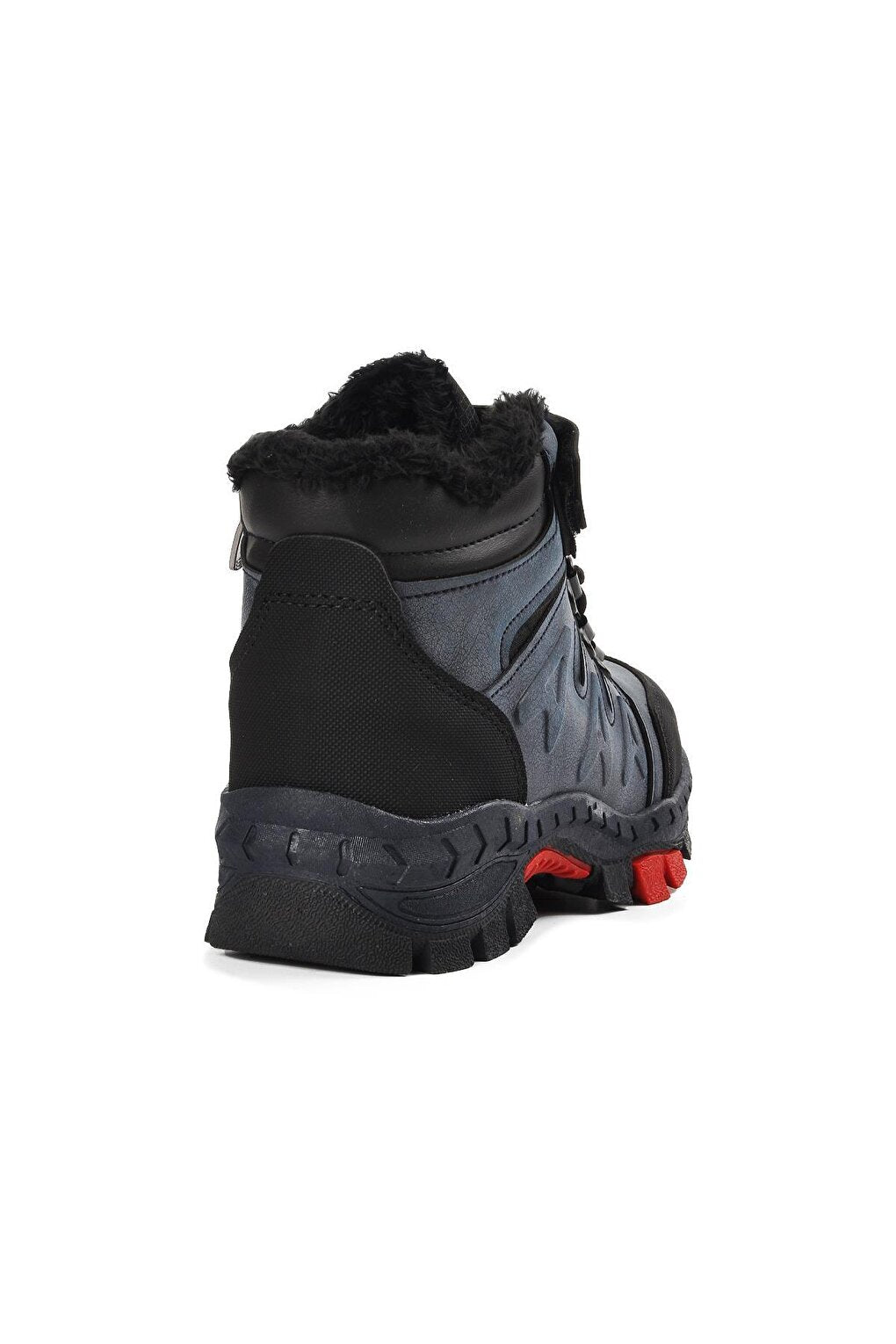 234-F Navy Blue Shearling Children's Outdoor Boots