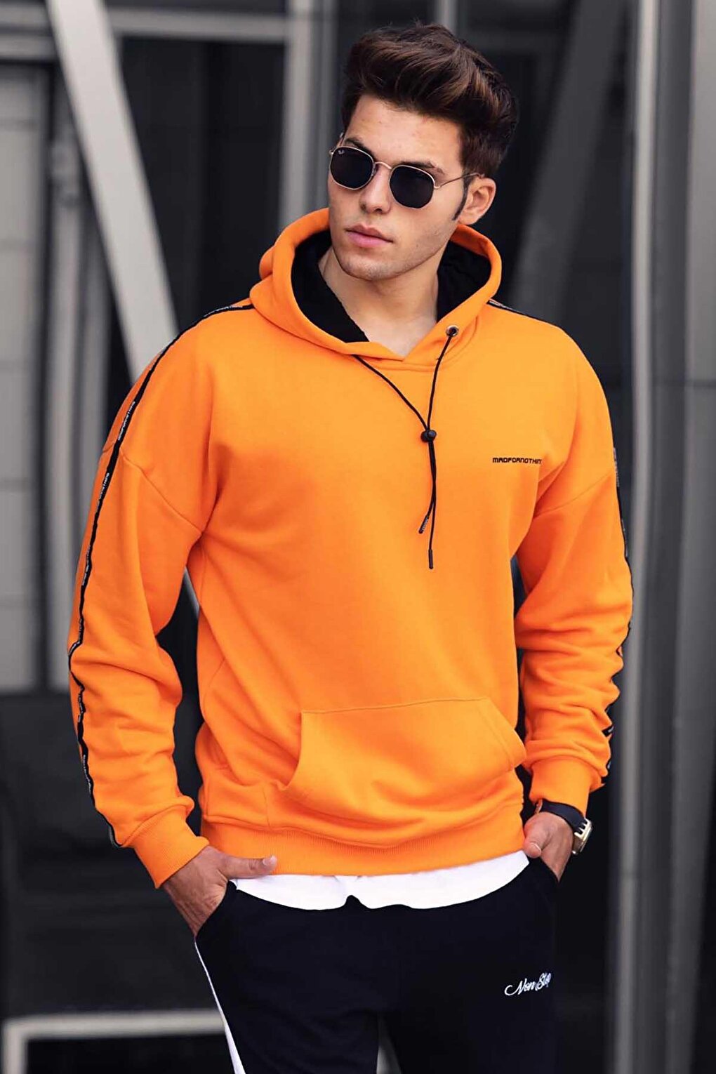 Orange Hooded Sweatshirt 4721