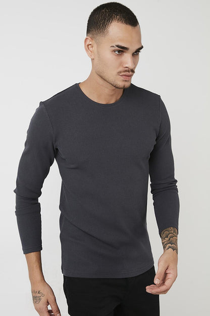 Cotton Crew Neck Slim Fit Basic Sweat 5905073