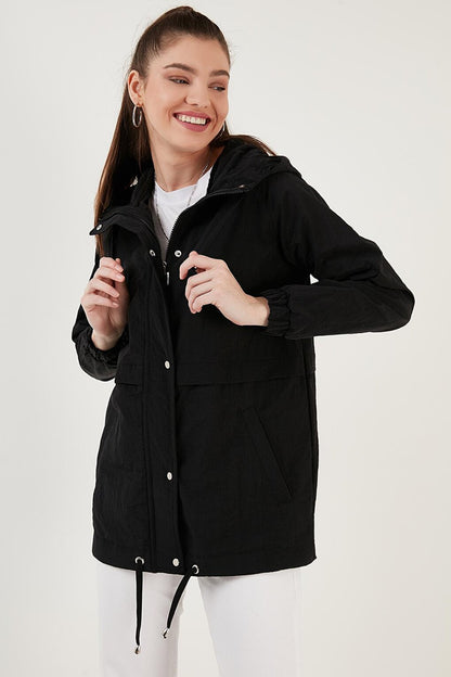 Regular Fit Hooded Slim Seasonal Coat 497GILMORE