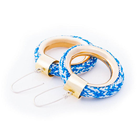 Blue Bronze Earring