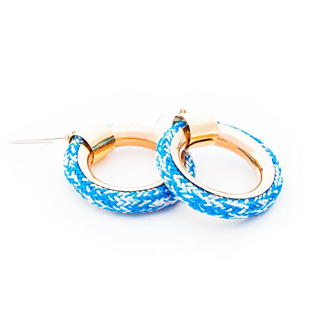 Blue Bronze Earring