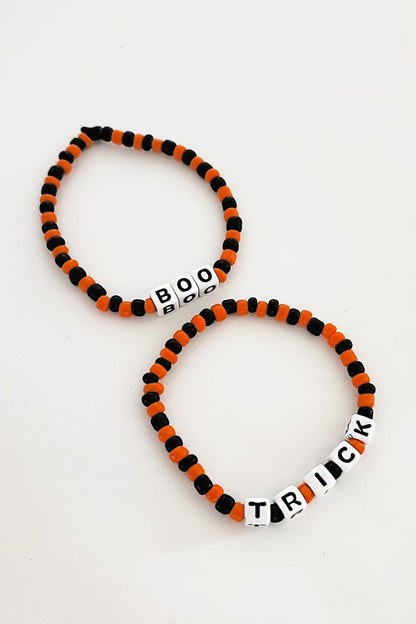 Halloween Boo Bracelet Set