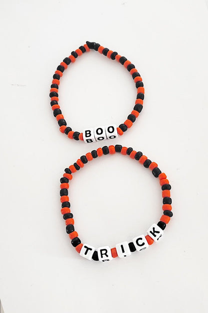 Halloween Boo Bracelet Set