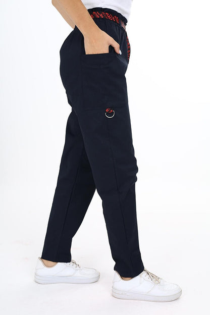 Girl's Embroidered Gabardine Trousers Age 10-16 5310