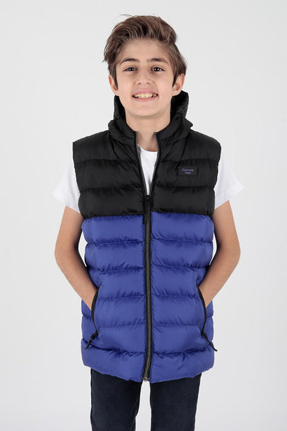 Boy's Garnished Trend Puffer Vest Ak216364