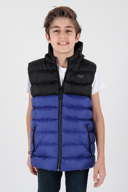 Boy's Garnished Trend Puffer Vest Ak216364