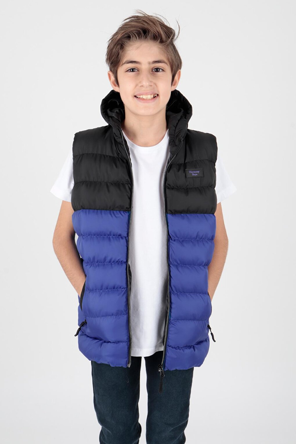 Boy's Garnished Trend Puffer Vest Ak216364