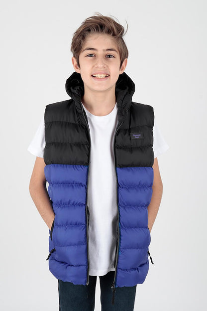 Boy's Garnished Trend Puffer Vest Ak216364