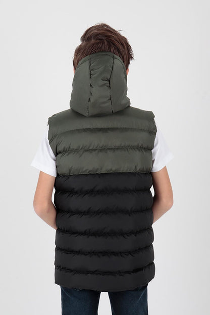 Boy's Garnished Trend Puffer Vest Ak216364