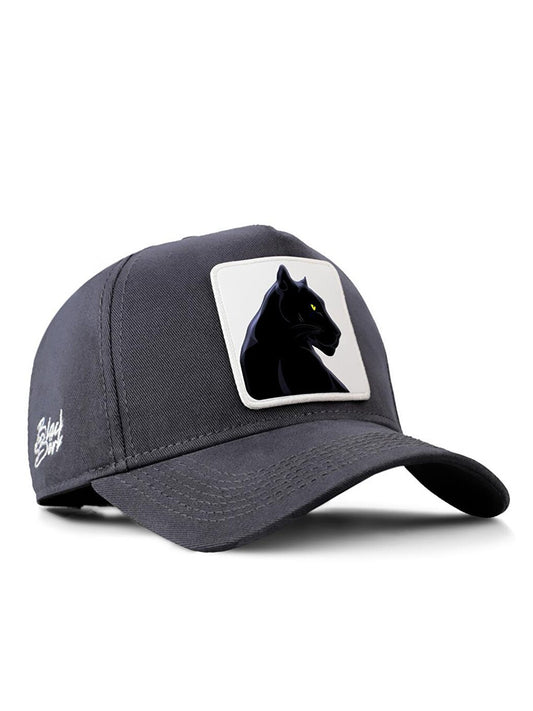 V1 Baseball Panther - Unisex Anthracite Hat (Cap) with 1 Code Logo