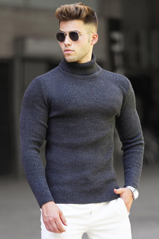 Anthracite Turtleneck Sweater 5180