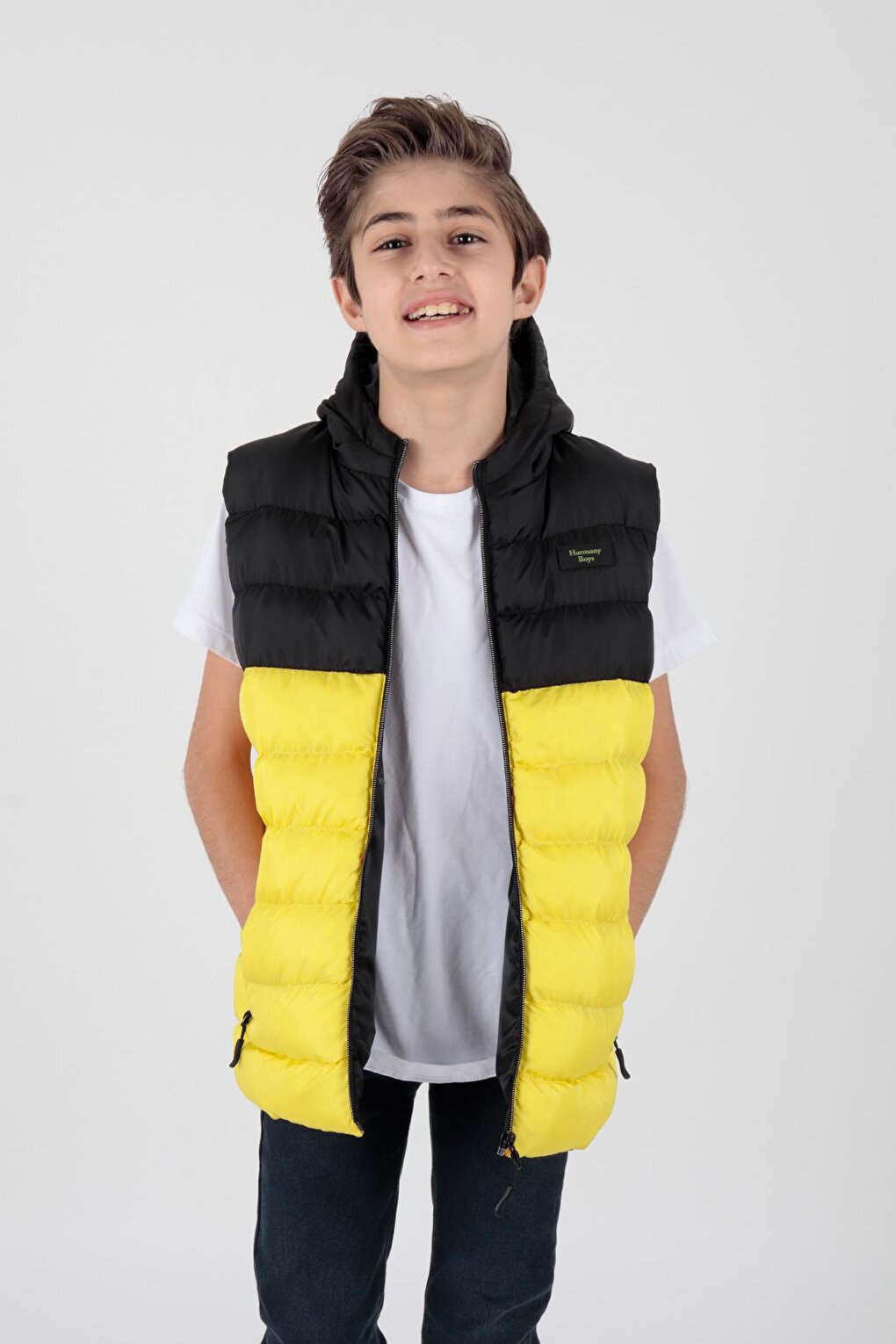 Boy's Garnished Trend Puffer Vest Ak216364