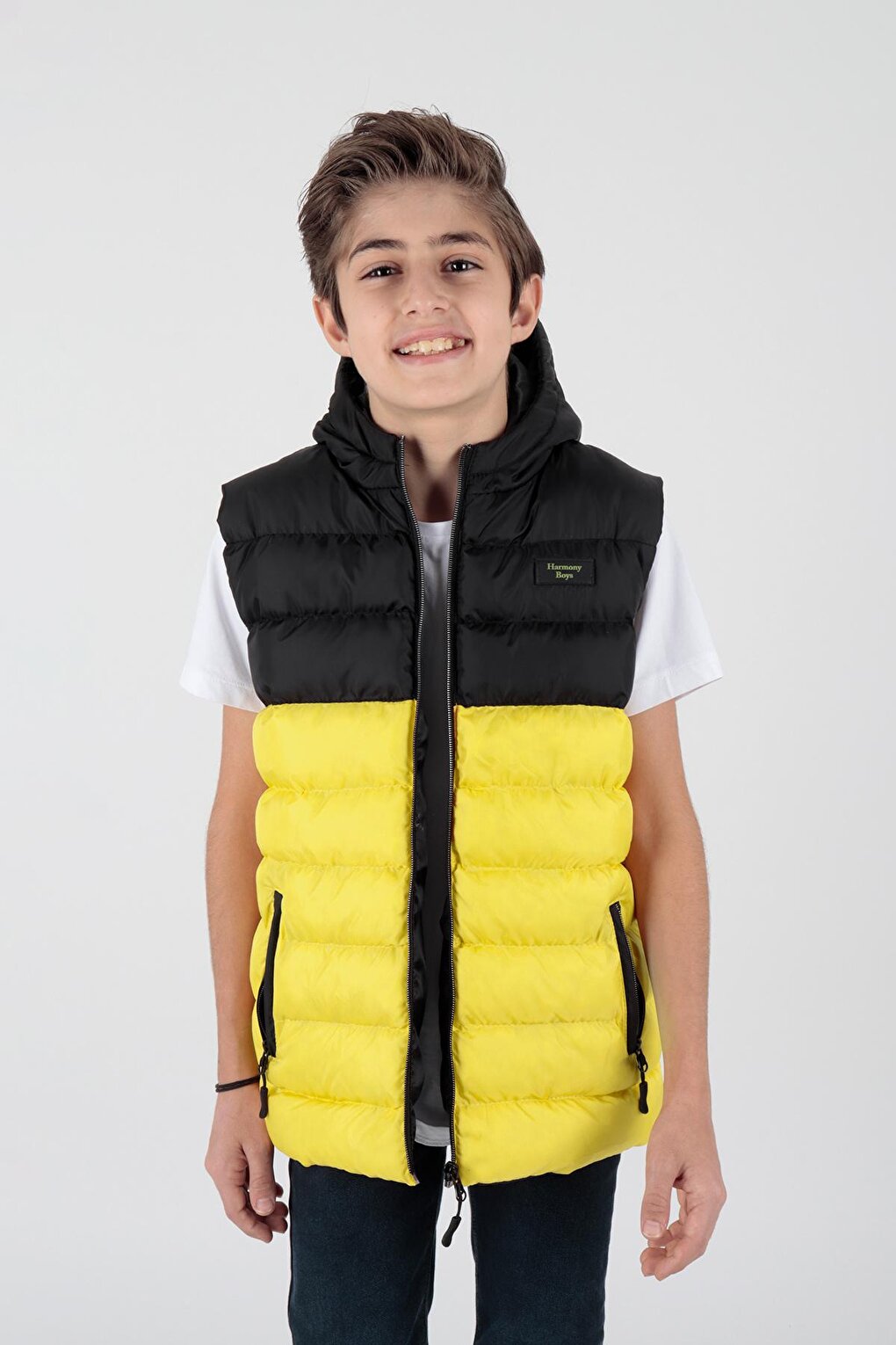 Boy's Garnished Trend Puffer Vest Ak216364