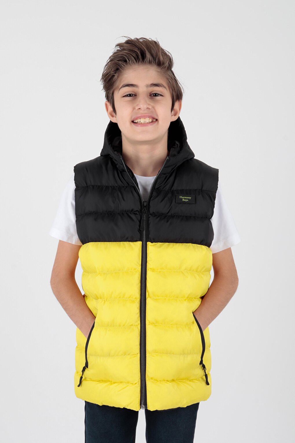 Boy's Garnished Trend Puffer Vest Ak216364