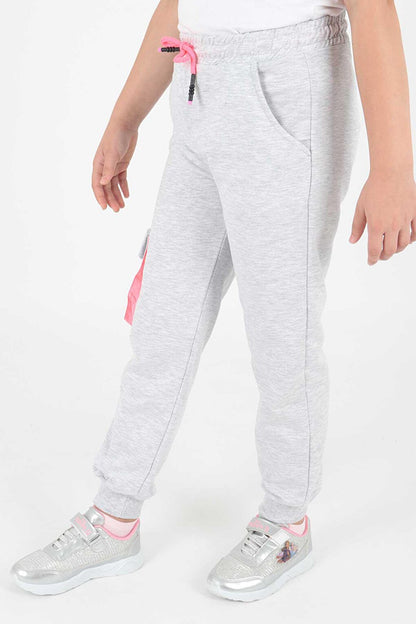 Kids Girl Live Printed Sweatpants Lace Up Elastic Slim Leg Cotton Sweatpants Ak722473