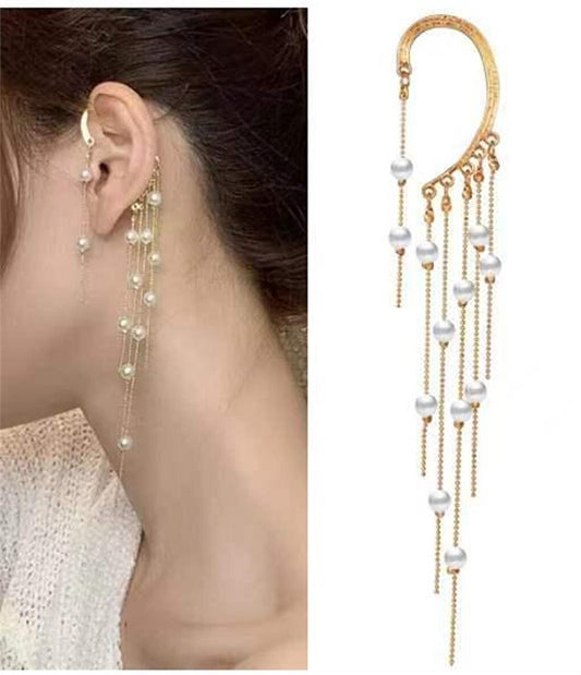 Dangle Ear Accessory with Pearls