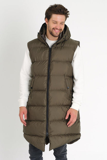 Long Puffer Vest AC-K59123LNS