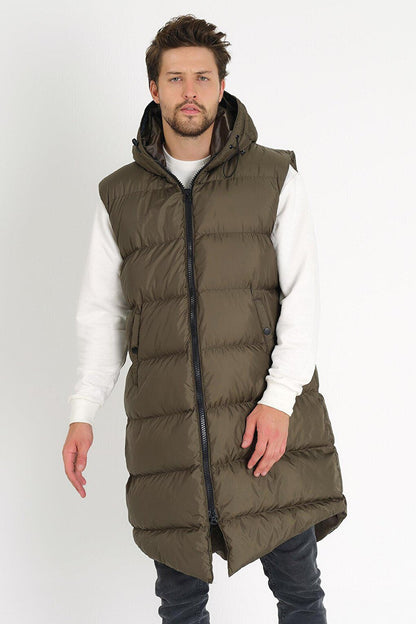 Long Puffer Vest AC-K59123LNS