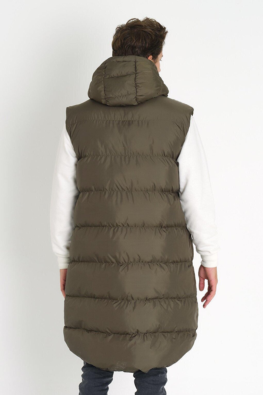 Long Puffer Vest AC-K59123LNS