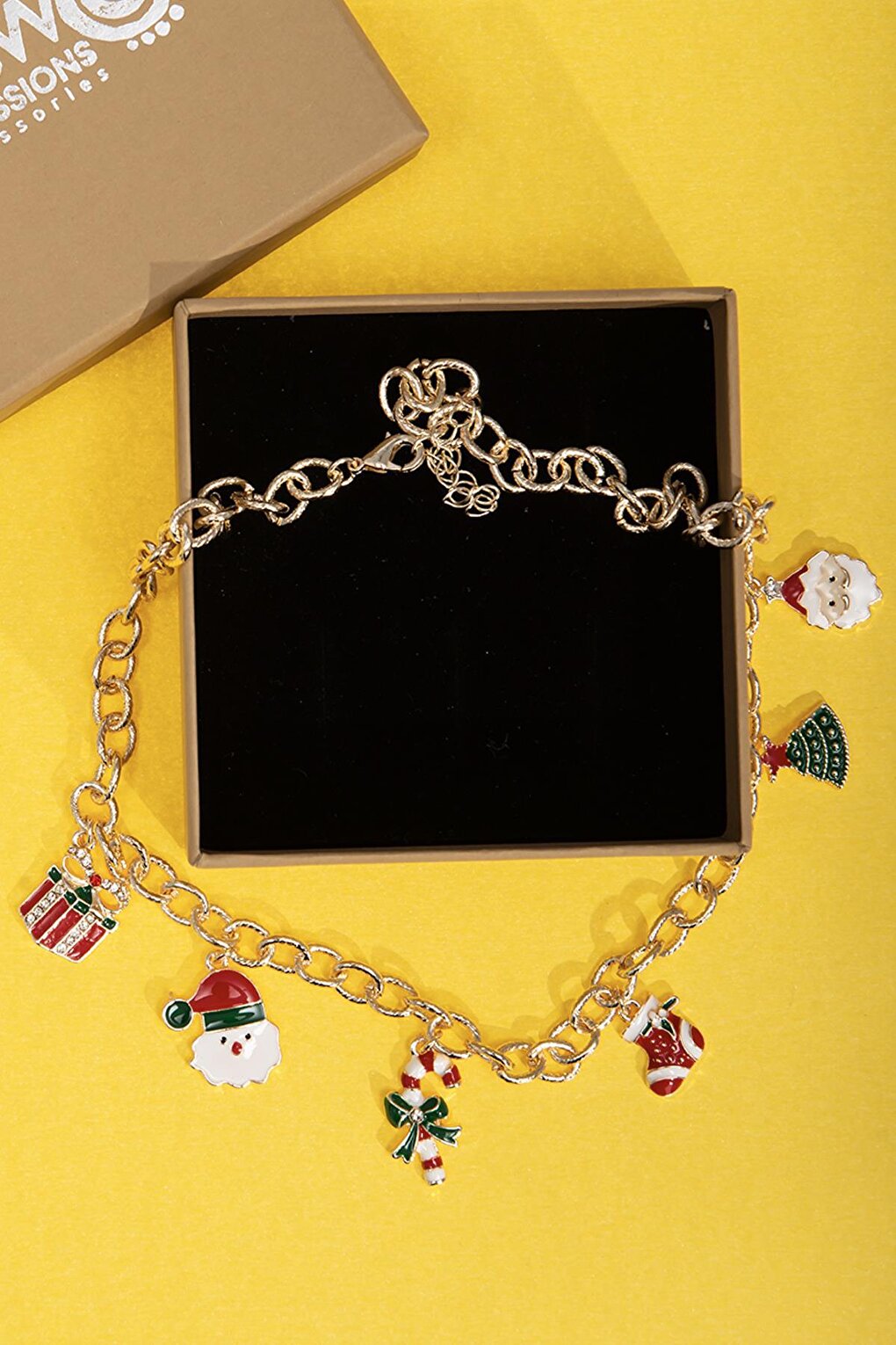 Christmas Figured Charm Pendant Necklace