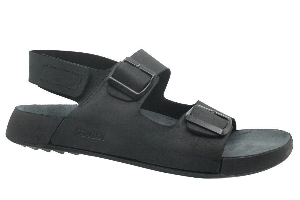 Leather Black Men's Sandals M7012CS