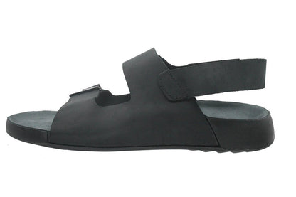 Leather Black Men's Slippers M7012CS