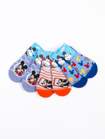 Mickey Licensed 3 Pairs Kids Sneakers Socks 18207