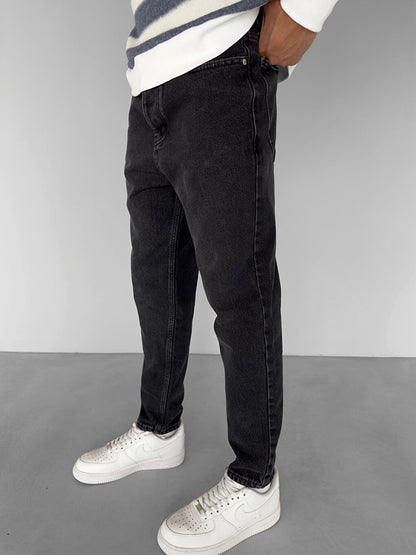 Regular Fit Jean Trousers Black