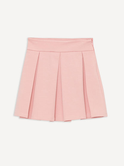 Girl's Pleated Zipper Skirt