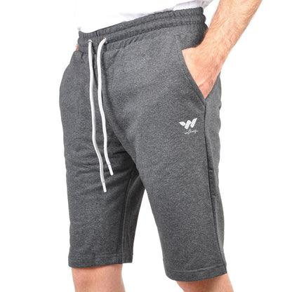 W-003 Anthracite Men's Cotton-Polyester Regular Fit Long Shorts