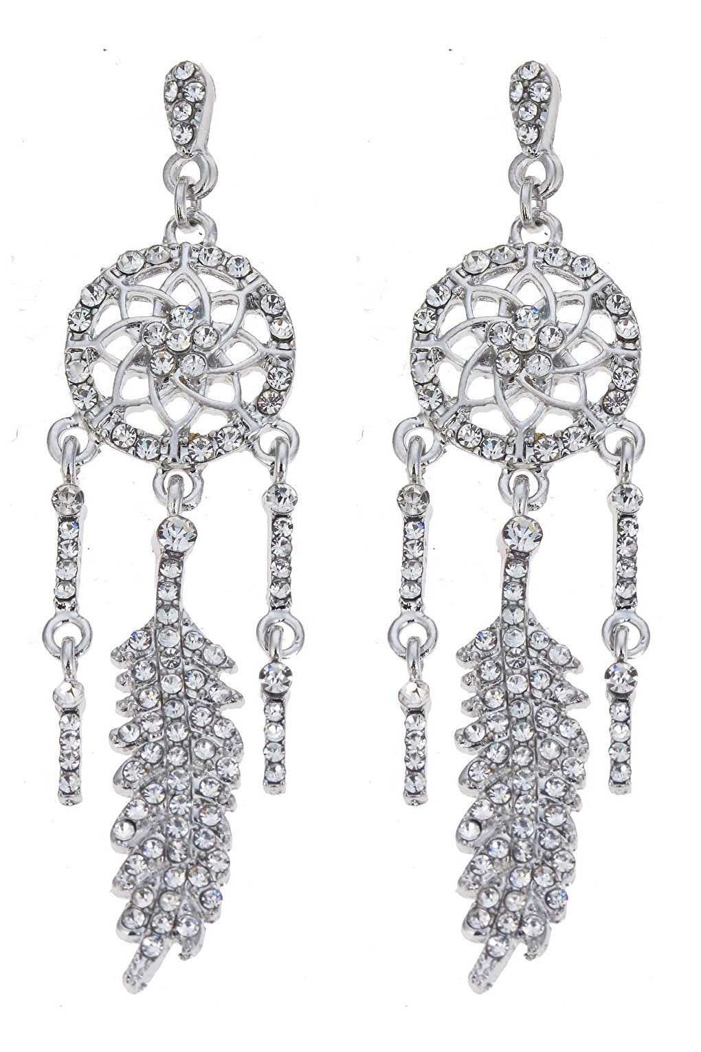 Crystal Ethnic Detailed Earrings