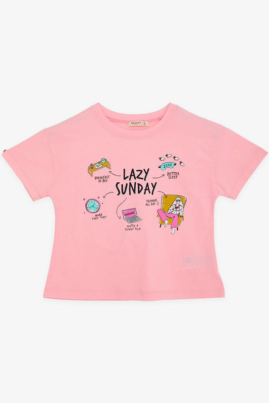 Girl's T-Shirt Printed Powder (Ages 8-14)