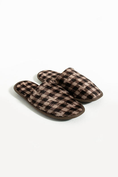 PVC Sole Closed Thermal Men's House Slippers 001-038-Dz