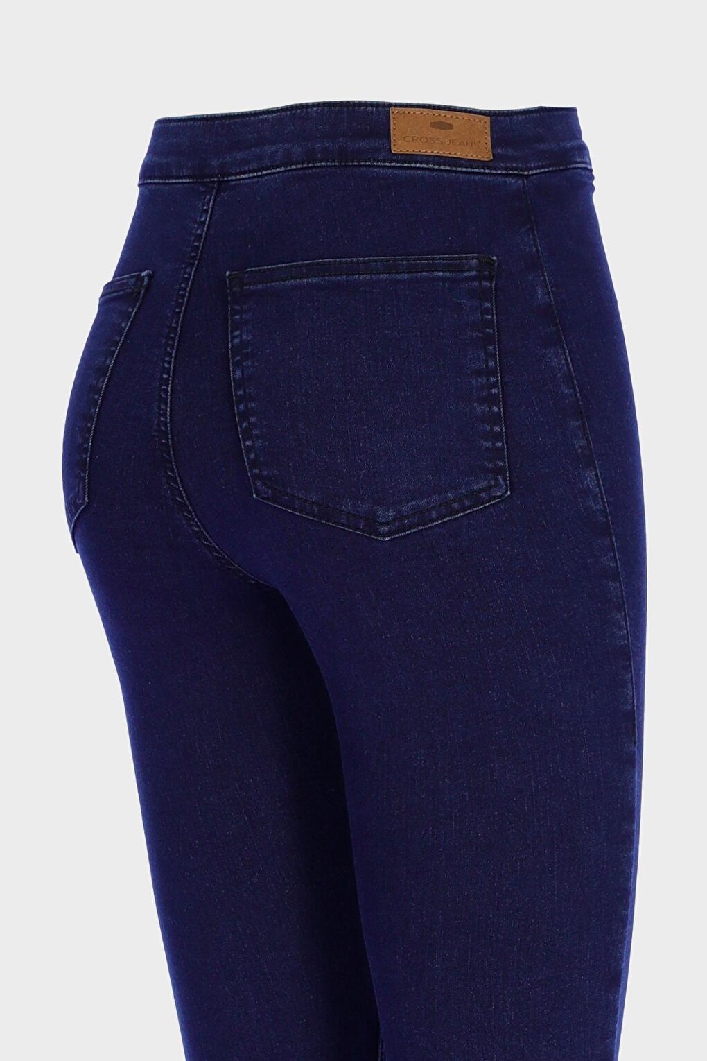 Janie High Waist Dark Blue Pocketless Jegging Jean Trousers C 4520-044