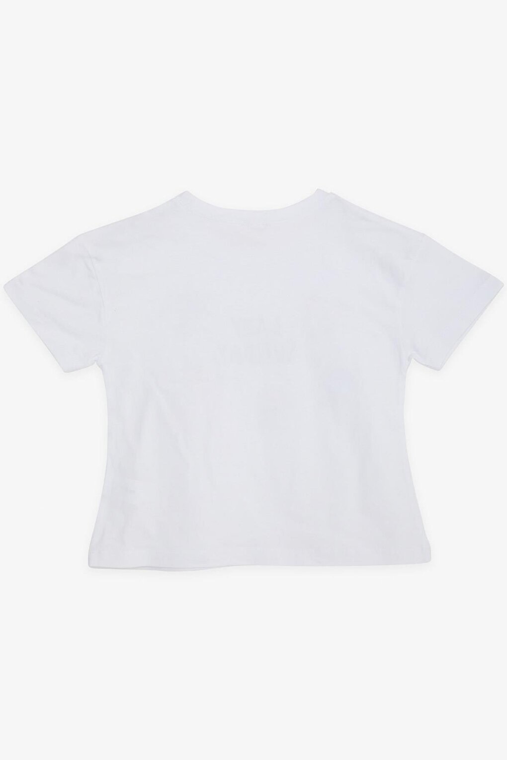 Girl's T-Shirt Printed White (Age 9-14)