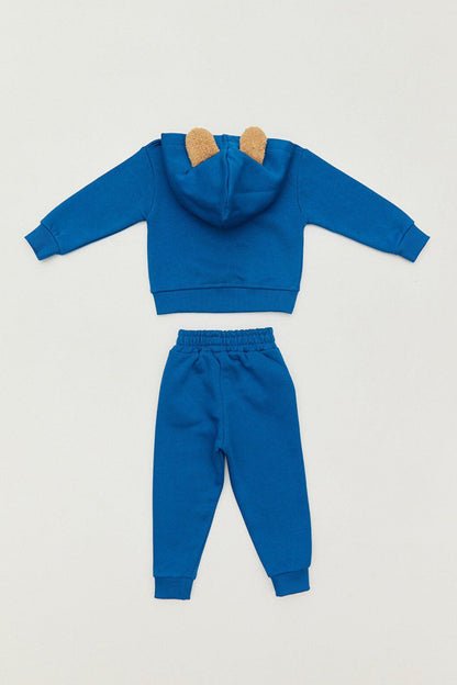 Embroidered Sweatshirt Boys' Tracksuit Set