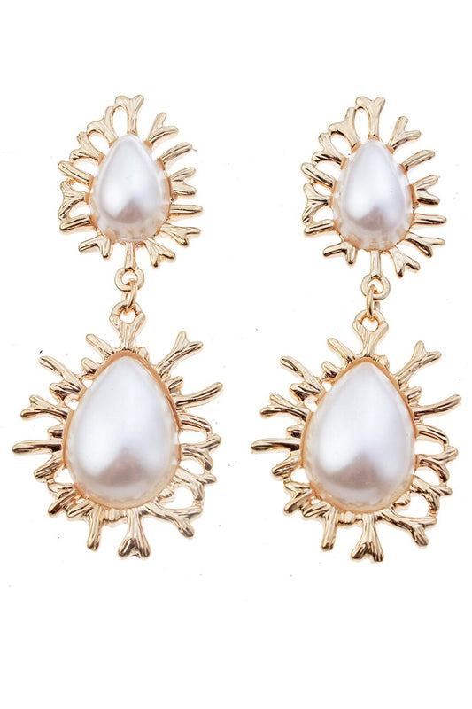 Drop Pearl Earrings