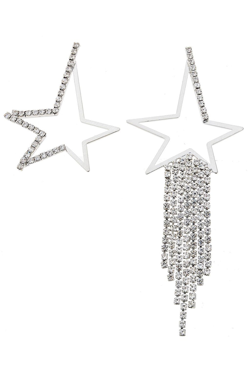 Asymmetrical Big Star Earrings