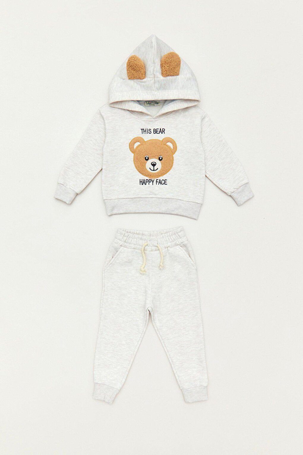 Embroidered Sweatshirt Boys' Tracksuit Set