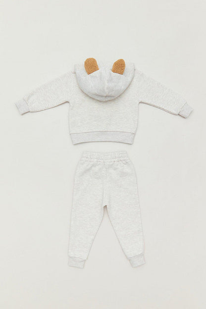 Embroidered Sweatshirt Boys' Tracksuit Set